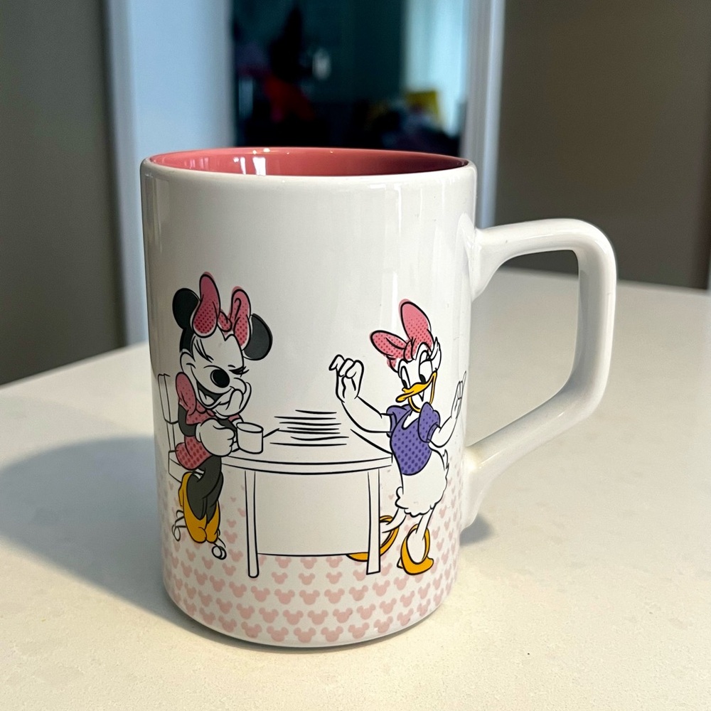 Disney Minnie and Daisy Pink and White Mug